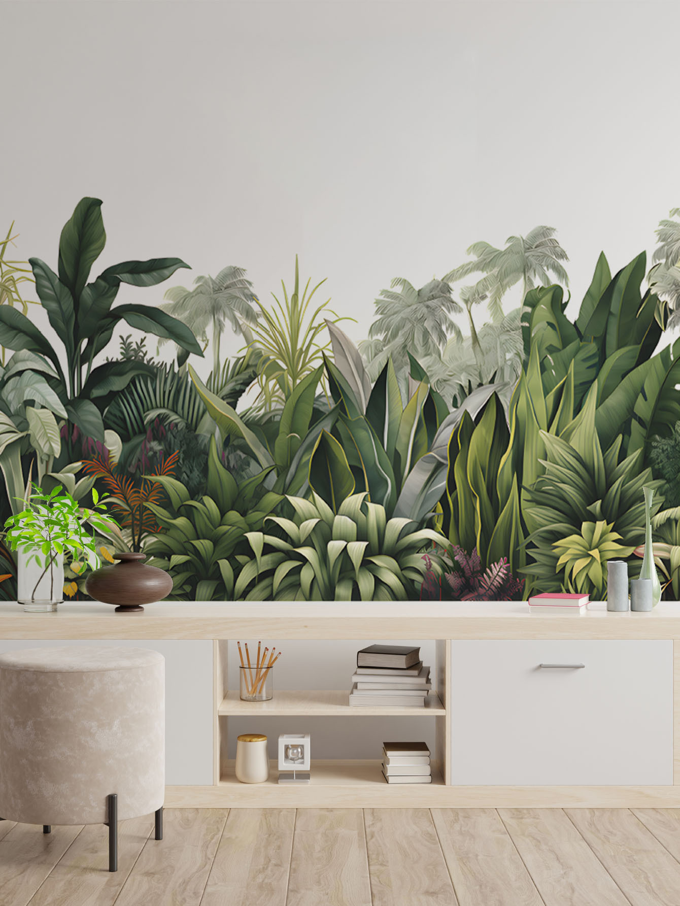 Monstera Thai Constellation - Autocollants muraux plantes vertes tropicales, 2